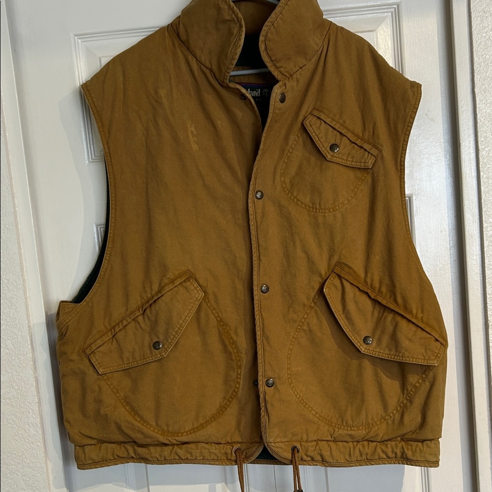 Vintage Timberland Weathergear Canvas Jacket Vest